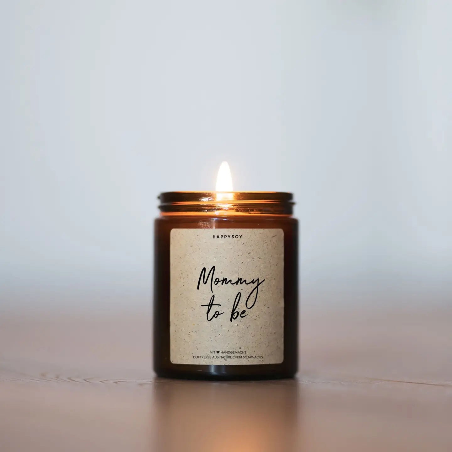 Duftkerze mit Aufschrift 'Mommy to be'